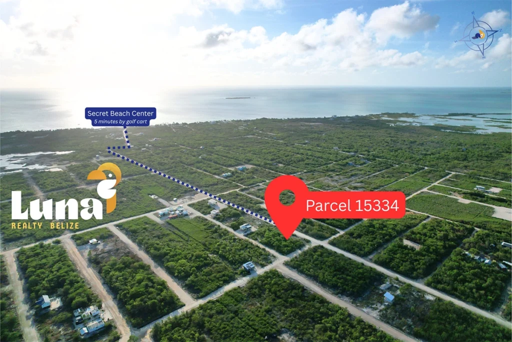 Aerial view of Parcel 15334, Belize.