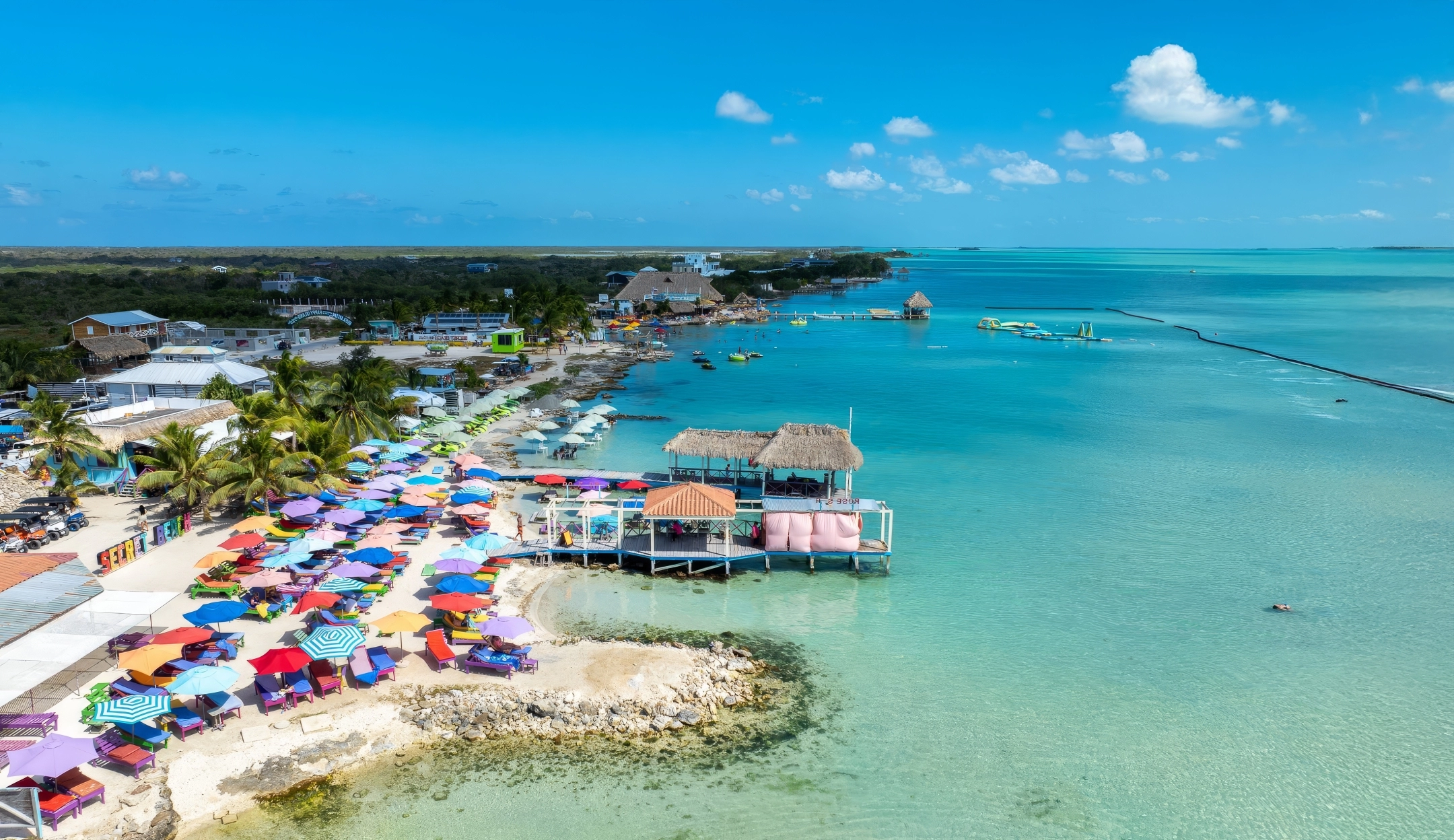 Restaurants, swim-up bars, and live music